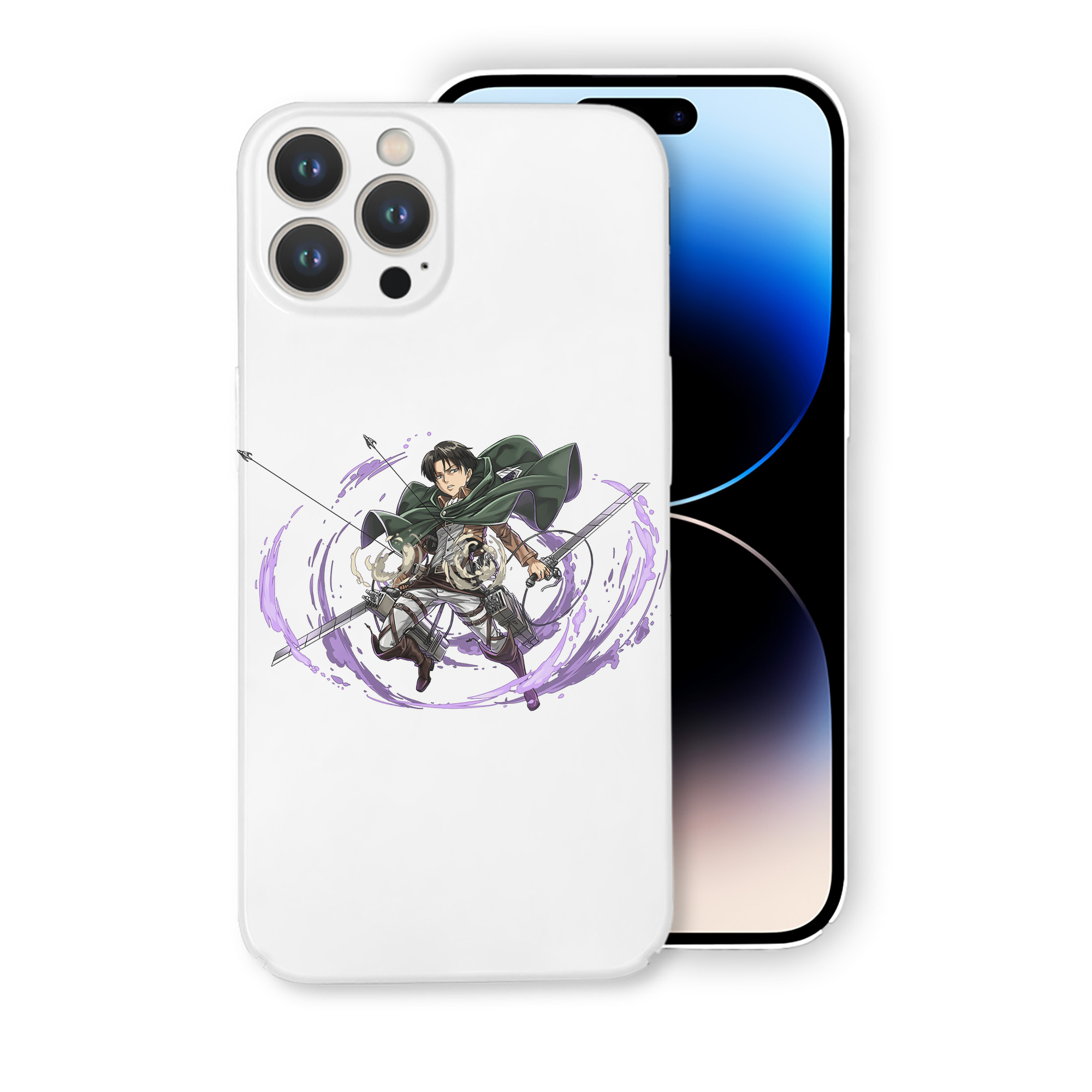 （画像用） 進撃の巨人 リヴァイ·アッカーマン Attack on Titan Levi Ackerman 【iPhone 14シリーズ対応】ハードケース